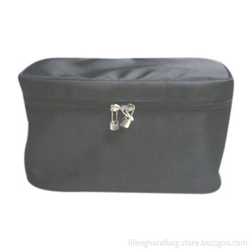 PVC cosmetic bag with roomy interior